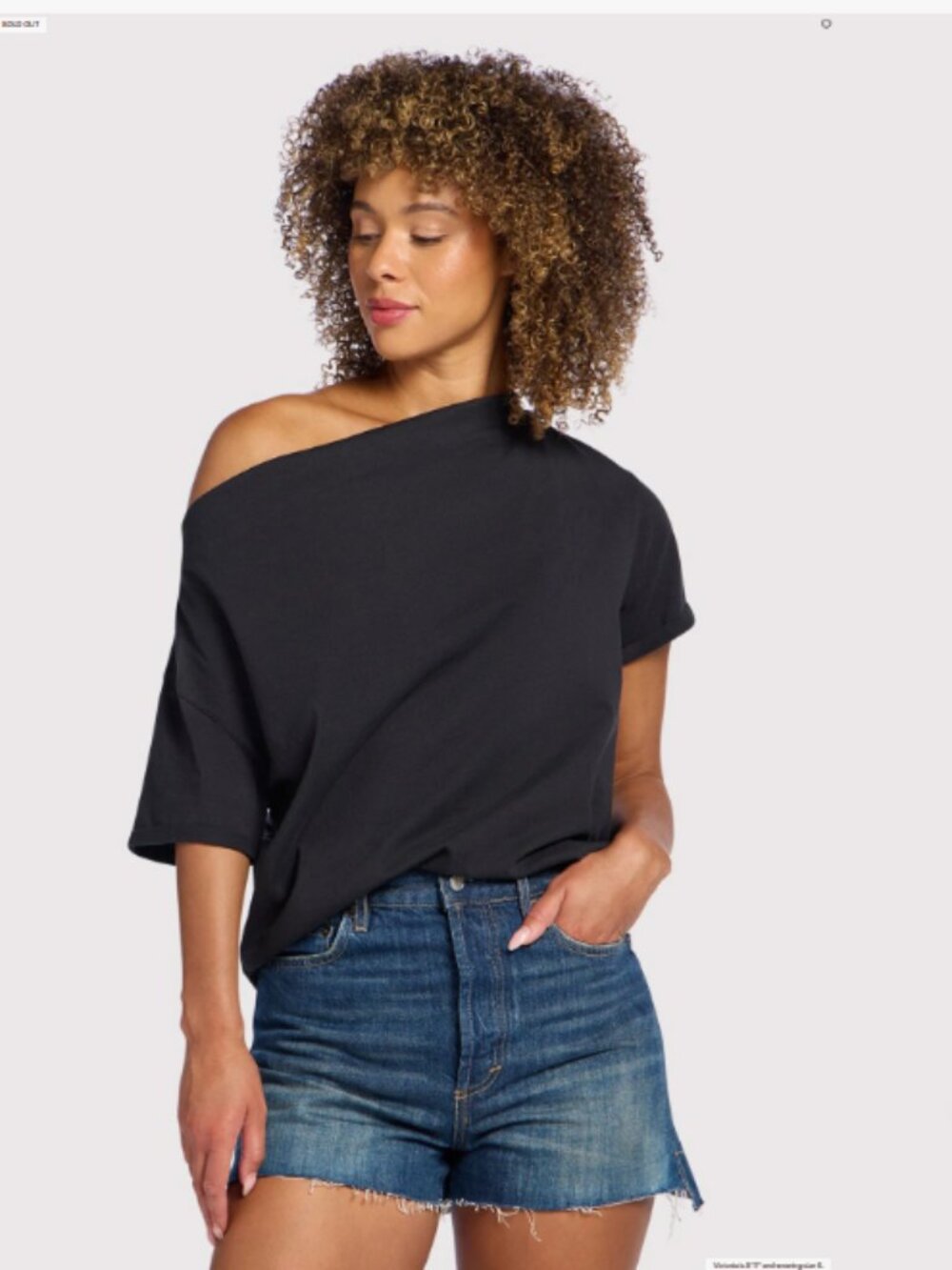 NWT Nuuds Off the Shoulder T-Shirt